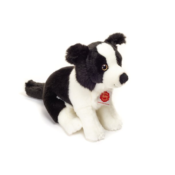 Teddy Hermann - Siddende Border Collie hvalp 25 cm