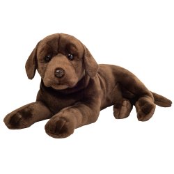 Teddy Hermann - M&#248;rkebrun Labrador 50 cm