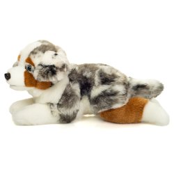 Teddy Hermann - Liggende australsk hyrdehund 40 cm