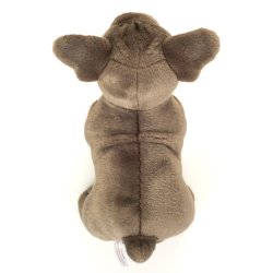 Teddy Hermann - St&#229;ende fransk bulldog gr&#229; 30 cm