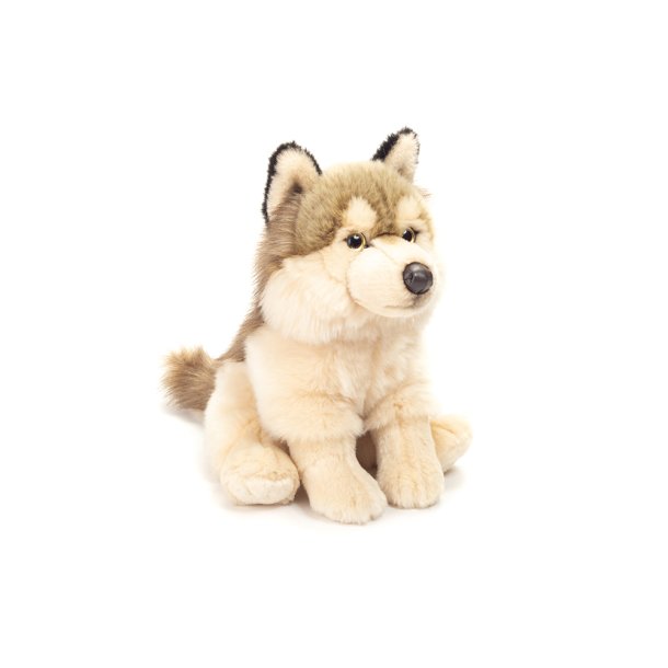 Teddy Hermann - Siddende ulv 29 cm