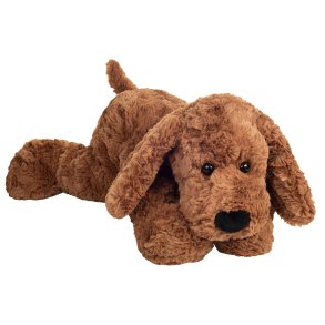 Teddy Hermann - Liggende hund 40 cm - brun