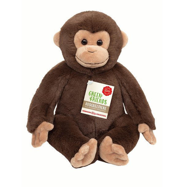 Teddy Hermann - Siddende abe 35 cm
