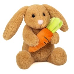 Teddy Hermann - Kaninen Lilly med gulerod 23 cm