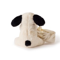 Teddy Hermann - Nusseklud - Hund sort-hvid