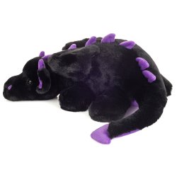 Teddy Hermann - Dragen Logan 32 cm - sort-lilla