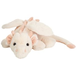 Teddy Hermann - Dragen Fluffy 32 cm - hvid-pink