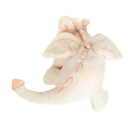 Teddy Hermann - Dragen Fluffy 32 cm - hvid-pink