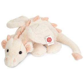 Teddy Hermann - Dragen Fluffy 32 cm - hvid-pink