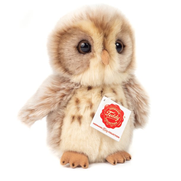 Teddy Hermann - Ugle lysebrun 16 cm