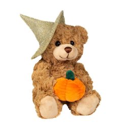 Teddy Hermann - Bamse med græskar 20 cm - Halloween