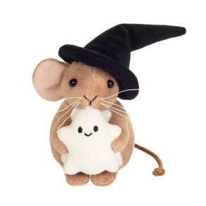 Teddy Hermann - Mus med spøgelse 11 cm - Halloween