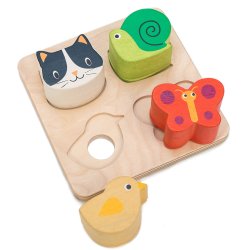 Tender Leaf - Puslespil 4 brk med f&#248;ledyr