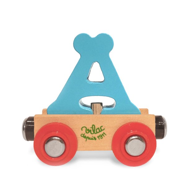 Vilac - Togvogn med bogstav Ä