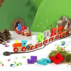 Vilac - Togvogn med bogstav A