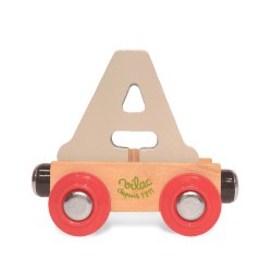 Vilac - Togvogn med bogstav A