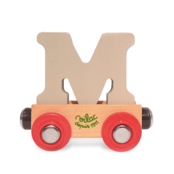 Vilac - Togvogn med bogstav M