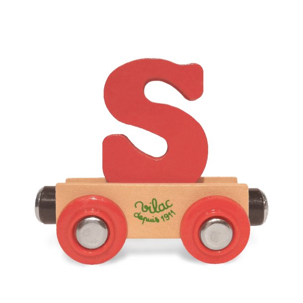 Vilac - Togvogn med bogstav S