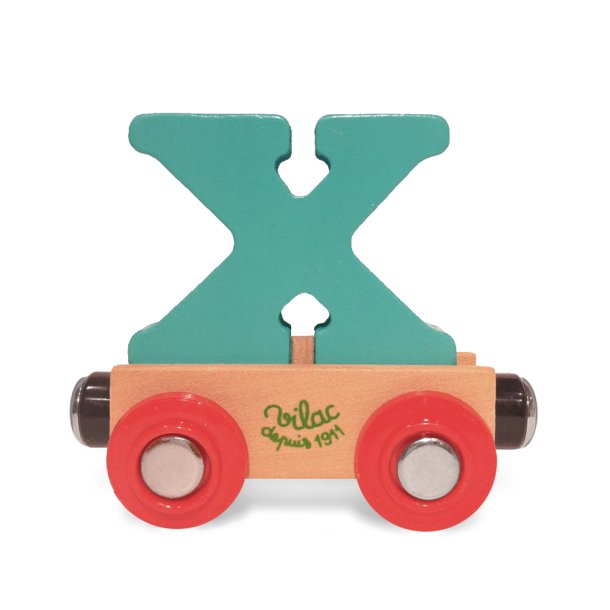 Vilac - Togvogn med bogstav X