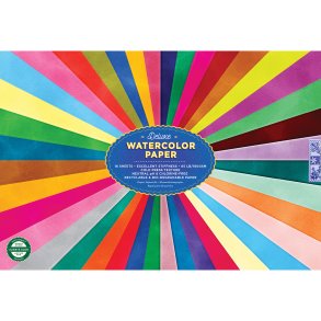 eeBoo - Akvarelpapir - Rainbow