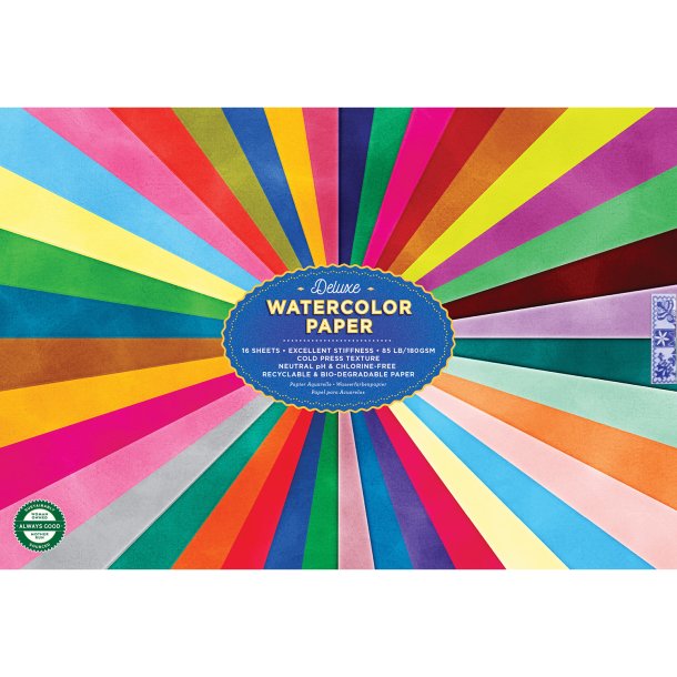 eeBoo - Akvarelpapir - Rainbow