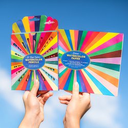 eeBoo - Akvarelpapir - Rainbow