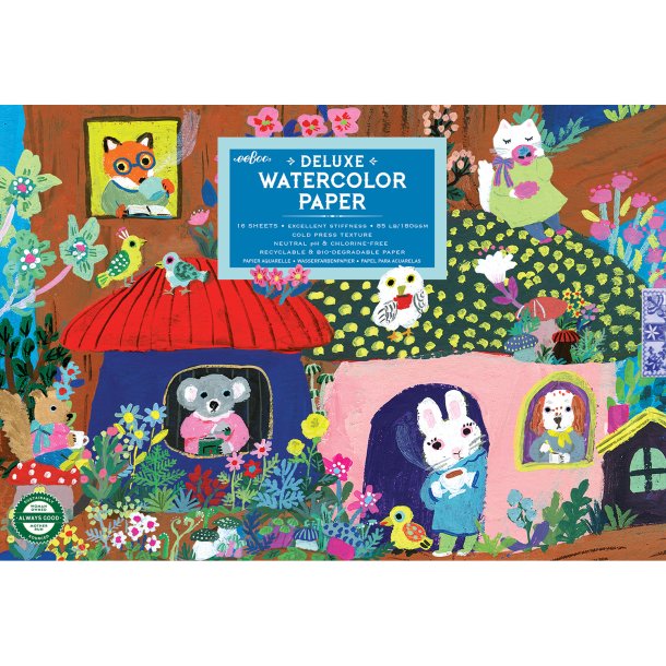 eeBoo - Akvarelpapir - Yumi&#8217;s Mushrooms