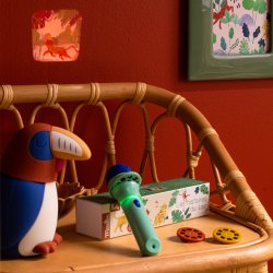 Moulin Roty - Vågelampe - Næsehornsfugl (USB opladelig) - La forêt Mawa