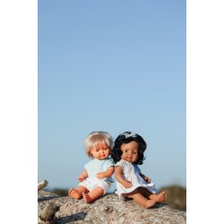 Miniland - Dukke - Sydlandsk pige - 38 cm