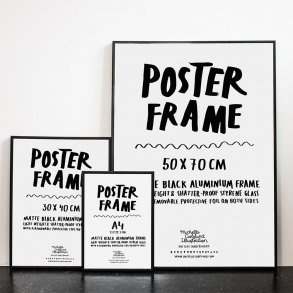 Michelle Carlslund - Ramme - Sort metal - A4