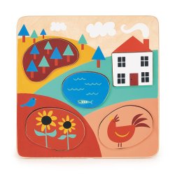 Mentari - Mit f&#248;rste puslespil 5 brk - P&#229; landet